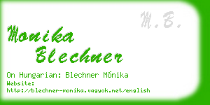monika blechner business card